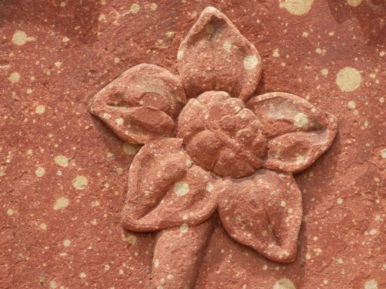 Floral detail from Naubat Khana, Lal Qila